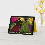 Het VOLKS" WENSKAART van "VROUWEN door Brenda Kaart (Gele Bloem)