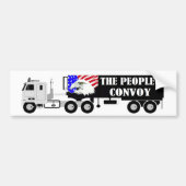 Het volkskonvooi bedankt een trucker bumpersticker (Voorkant)
