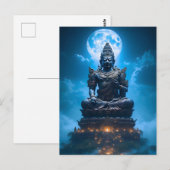 Het volle maanlicht van de Boeddha Briefkaart (Voorkant / Achterkant)