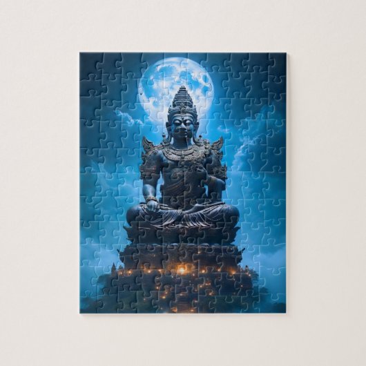 Het volle maanlicht van de Boeddha Legpuzzel (Verticaal)