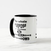 Het volledige doel van onderwijs... Mok (Voorkant links)