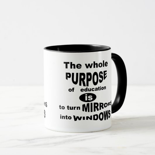 Het volledige doel van onderwijs... Mok (Voorkant rechts)