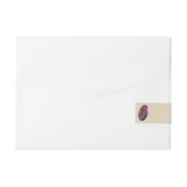 het volledige etiket van het stripadres, bedrijfse adreslabel wikkel (Achterkant)