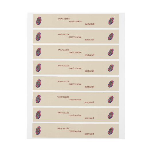 het volledige etiket van het stripadres, bedrijfse adreslabel wikkel (Vel)