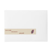 het volledige etiket van het stripadres, bedrijfse adreslabel wikkel (Voorkant)