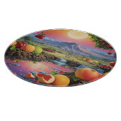 Het volledige kleurenspectrum van fruit 1 snijplank (Hoek)