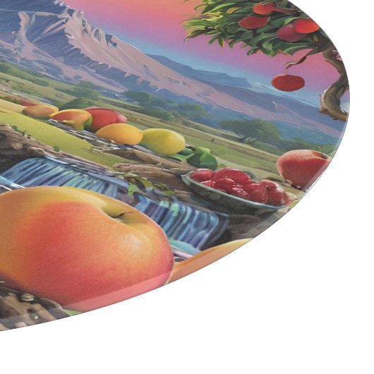 Het volledige kleurenspectrum van fruit 1 snijplank (Hoek)