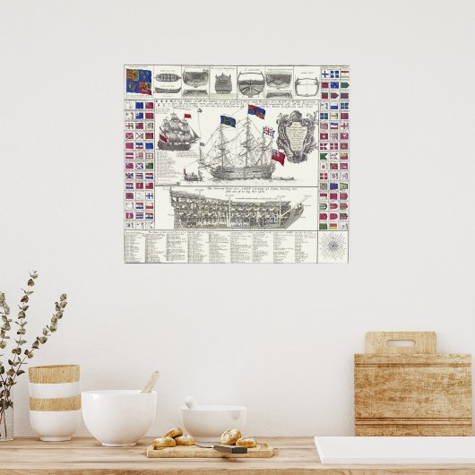 Het volledige schip poster (Keuken)
