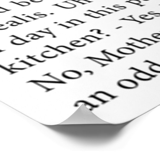 het volledige Steamed Hams-transcript Poster (Hoek)