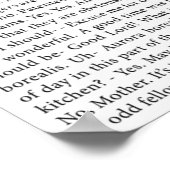 het volledige Steamed Hams-transcript Poster (Hoek)