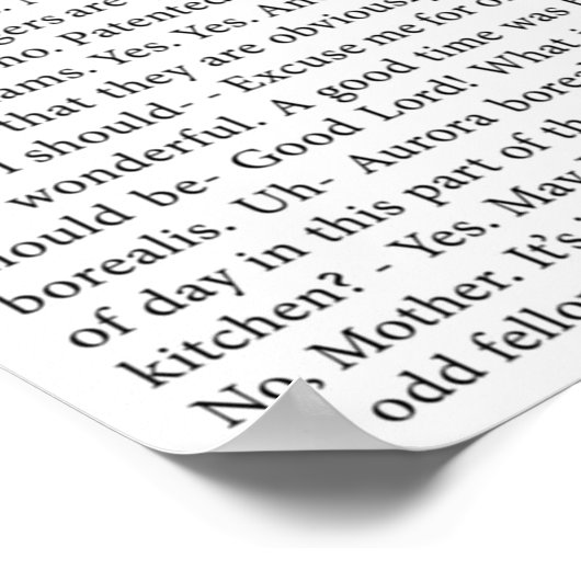 het volledige Steamed Hams-transcript Poster (Hoek)