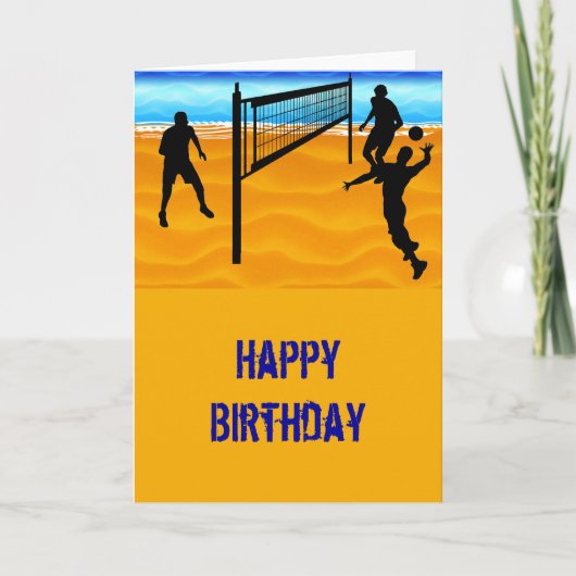 Het Volleyball van het strand Kaart (Voorkant)