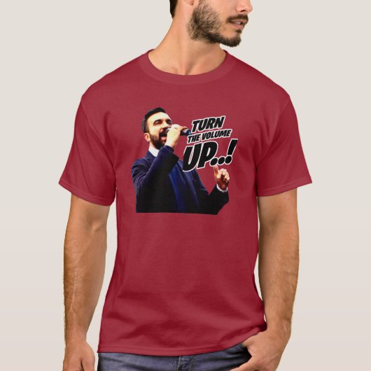Het volume harder zetten t-shirt (Voorkant)