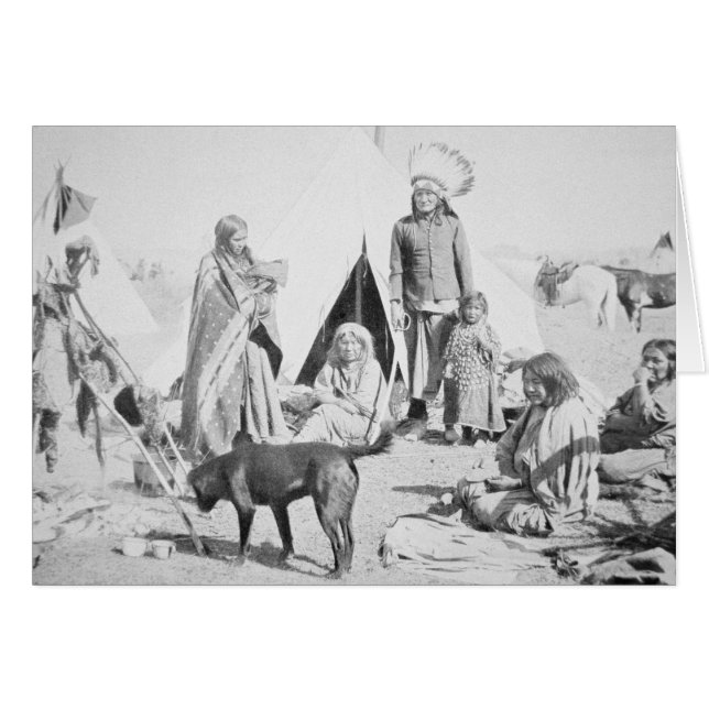 Het voorbehoud Sioux in Pine Ridge, South Dakota, (Voorkant Horizontaal)