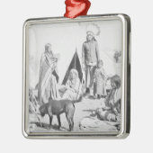 Het voorbehoud Sioux in Pine Ridge, South Dakota, Metalen Ornament (Links)