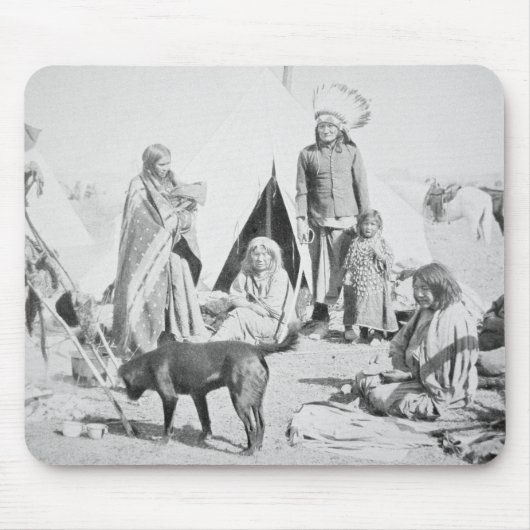 Het voorbehoud Sioux in Pine Ridge, South Dakota, Muismat (Voorkant)