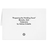 "Het voorbereiden van de bruiloft" (Achterkant Horizontaal)