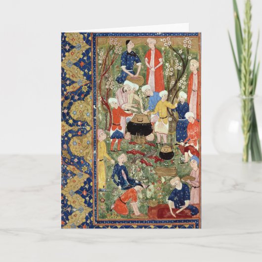 Het voorbereiden van een maaltijd kaart (Voorkant)