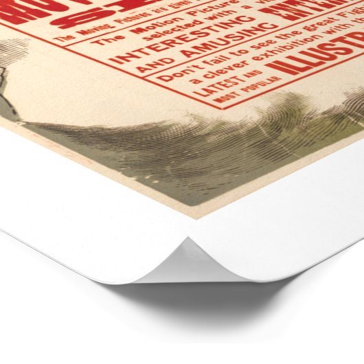 Het voorbije Poster van het Show van het Afbeeldin (Hoek)