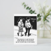 Het voordeel van de lague briefkaart (Staand voorkant)