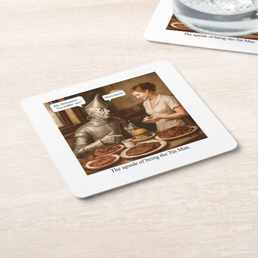 Het voordeel van het Tin Man Kartonnen Onderzetters (Schuin)