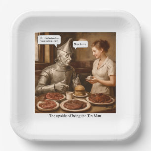 Het voordeel van het Tin Man Papieren Bordje
