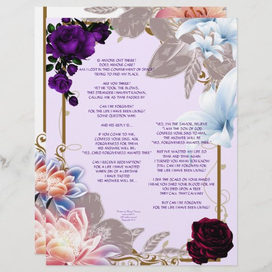 Het vooringenomen gepersonaliseerde document (Voorkant / Achterkant)