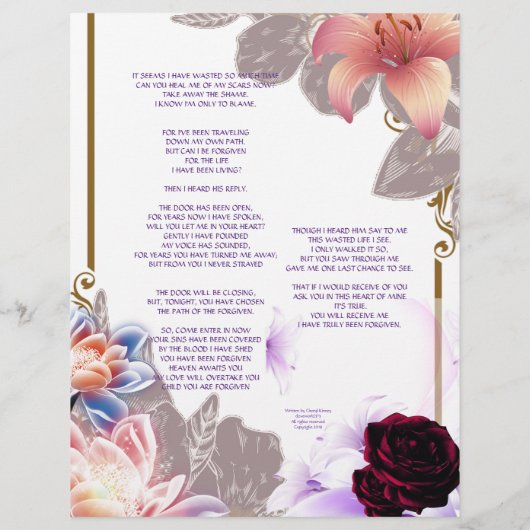 Het vooringenomen gepersonaliseerde document (Achterkant)