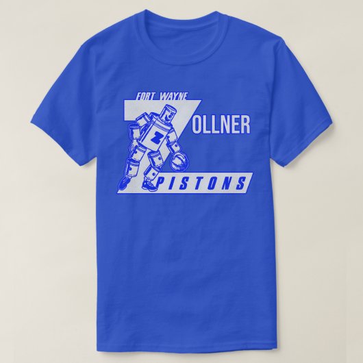 Het voormalige basketbalteam Fort Wayne Zollner Pi T-shirt (Design voorkant)