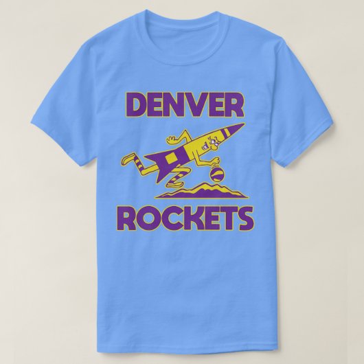 Het voormalige basketbalteam van Denver Rockets T-shirt (Design voorkant)