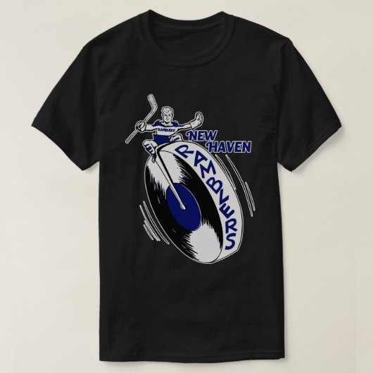 Het voormalige hockeyteam New Haven Ramblers T-shirt (Design voorkant)