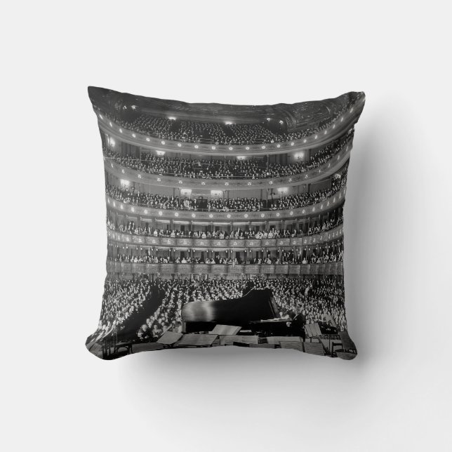 Het voormalige opera Metropolitan House 39th St. 1 Kussen (Voorkant)