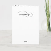 Het Voorschrift van de Kaart van de verjaardag (Achterkant)