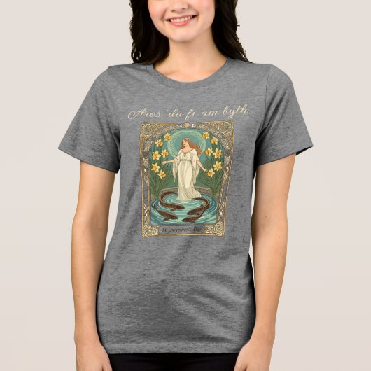 Het voorspellen van de fortuin van geliefden Dwynw Tri-Blend Shirt (Voorkant)