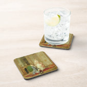 Het voorstel (olie op het paneel) bier onderzetter (Rechterzijde)