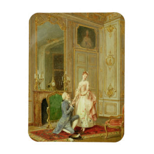 Het voorstel (olie op het paneel) magneet