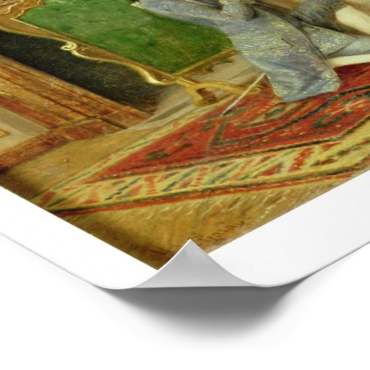 Het voorstel (olie op het paneel) poster (Hoek)