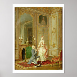 Het voorstel (olie op het paneel) poster