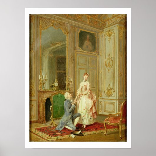 Het voorstel (olie op het paneel) poster (Voorkant)