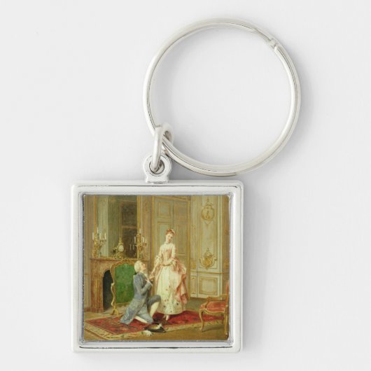Het voorstel (olie op het paneel) sleutelhanger (Voorkant)