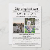 Het voorstel post Krantenhuwelijk sparen de datum Kaart (Voorkant)