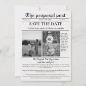 Het voorstel post Krantenhuwelijk sparen de datum Kaart (Voorkant)