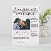 Het voorstel post Krantenhuwelijk sparen de datum Kaart (Staand voorkant)