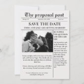 Het voorstel post Krantenhuwelijk sparen de datum Kaart (Voorkant)