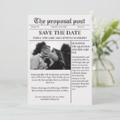 Het voorstel post Krantenhuwelijk sparen de datum Kaart (Staand voorkant)
