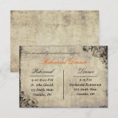 Het voorstel  repetitie diner Kaart (Voorkant / Achterkant)