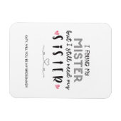 Het voorstel van de zuster-bridesmaid magneet (Horizontaal)