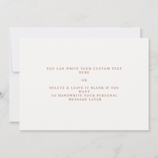 Het voorstel van Retro Terracotta Bridesmaids (Achterkant)