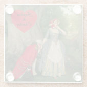 Het voorstel van Sir James Dromgole Linton Glazen Onderzetter (Achterkant)