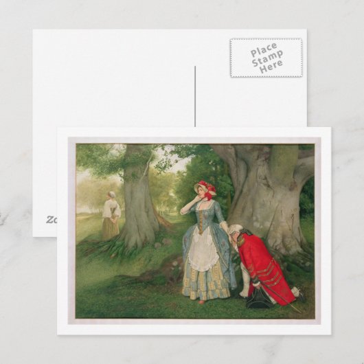 Het voorstel (w/c op papier) briefkaart (Voorkant / Achterkant)